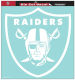 Las Vegas Raiders Decal 8x8 Die Cut White-0