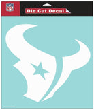 Houston Texans Decal 8x8 Die Cut White-0