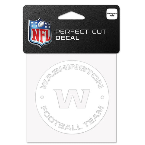 Washington Football Team Decal 4x4 Perfect Cut White-0