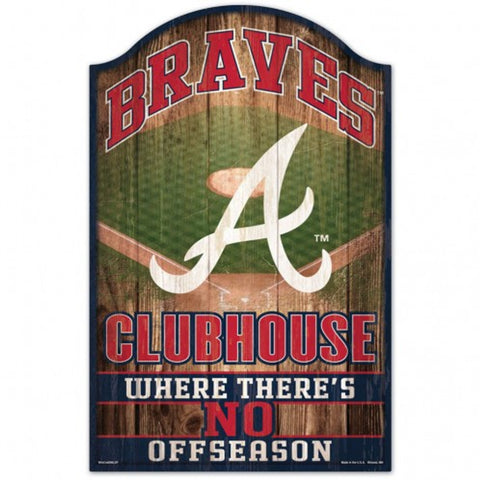 Atlanta Braves Sign 11x17 Wood Fan Cave Design - Special Order-0