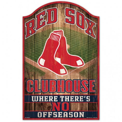 Boston Red Sox Sign 11x17 Wood Fan Cave Design - Special Order-0