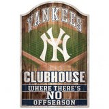 New York Yankees Sign 11x17 Wood Fan Cave Design-0