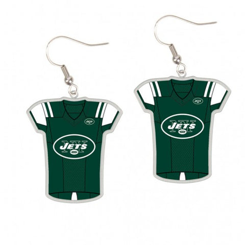 New York Jets Earrings Jersey Style - Special Order-0