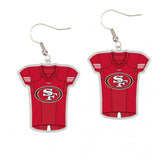 San Francisco 49ers Earrings Jersey Style - Special Order-0