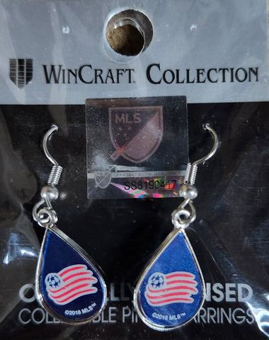 New England Revolution Earrings Tear Drop Style - Special Order-0