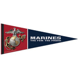 US Marines Pennant 12x30 Premium Style Special Order-0