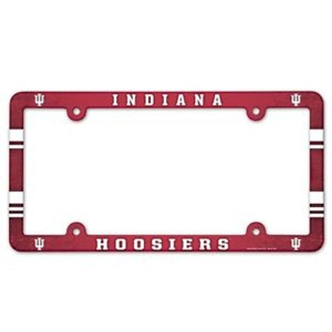 Indiana Hoosiers Full Color Plastic License Plate Frame-0