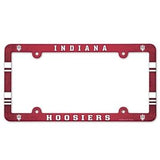 Indiana Hoosiers License Plate Frame Plastic Full Color Style-0