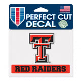 Texas Tech Red Raiders Decal 4.5x5.75 Perfect Cut Color - Special Order-0