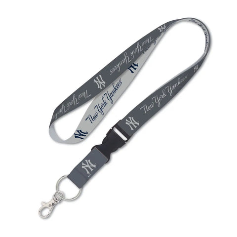 New York Yankees Lanyard with Detachable Buckle Grey - Special Order-0
