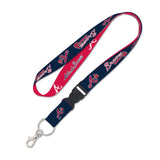 Atlanta Braves Lanyard with Detachable Buckle Two Color-0