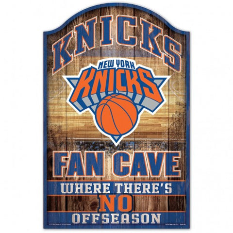New York Knicks Sign 11x17 Wood Fan Cave Design - Special Order-0