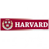 Harvard Crimson Decal 3x12 Bumper Strip Style-0