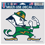 Notre Dame Fighting Irish Decal 5x6 Multi Use Color Leprechaun Design-0