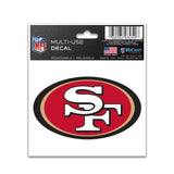 San Francisco 49ers Decal 3x4 Multi Use-0