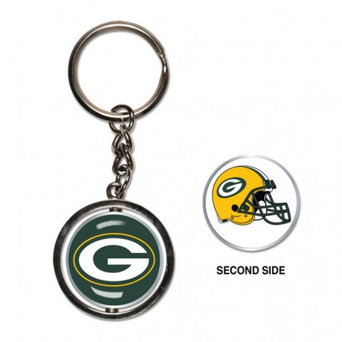 Green Bay Packers Key Ring Spinner Style - Special Order-0