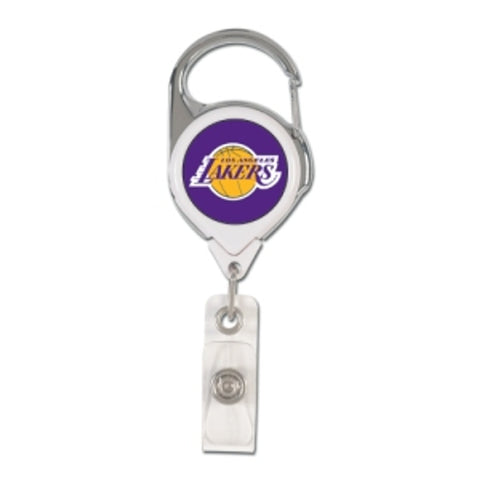 Los Angeles Lakers Retractable Premium Badge Holder-0