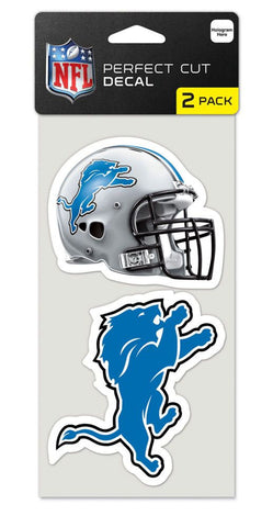 Detroit Lions Set of 2 Die Cut Decals-0