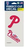 Philadelphia Phillies Decal 4x4 Perfect Cut Set of 2 - Special Order-0