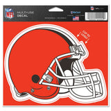 Cleveland Browns Decal 4.5x5.75 Perfect Cut Color Cut to Logo-0
