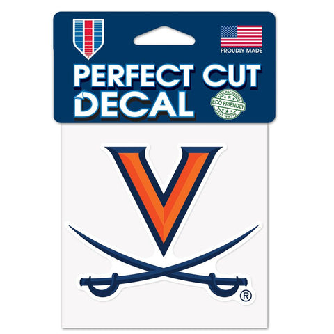 Virginia Cavaliers Decal 4x4 Perfect Cut Color-0