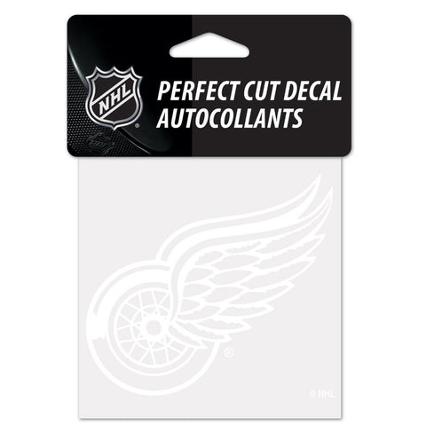 Detroit Red Wings Decal 4x4 Perfect Cut White-0