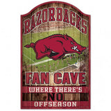 Arkansas Razorbacks Sign 11x17 Wood Fan Cave Design - Special Order-0