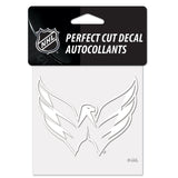 Washington Capitals Decal 4x4 Perfect Cut White-0