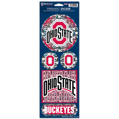 Ohio State Buckeyes Stickers Prismatic-0