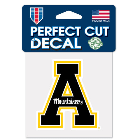 Appalachian State Mountaineers Decal 4x4 Perfect Cut Color-0