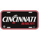 Cincinnati Bearcats License Plate Plastic-0
