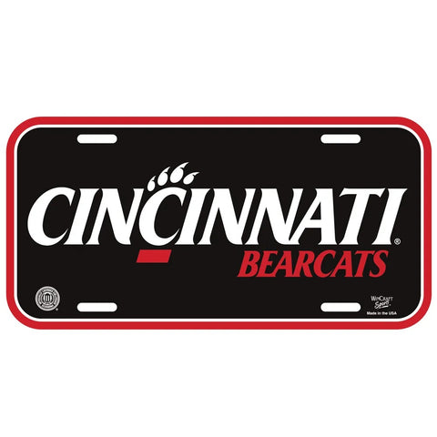 Cincinnati Bearcats License Plate Plastic-0
