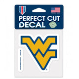 West Virginia Mountaineers Decal 4x4 Perfect Cut Color-0