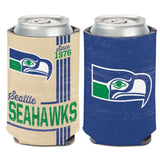 Seattle Seahawks Can Cooler Vintage Design Special Order-0