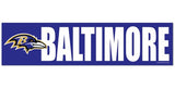 Baltimore Ravens Decal Bumper Sticker - Special Order-0