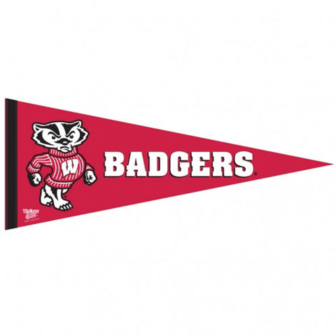 Wisconsin Badgers Pennant 12x30 Premium Style-0