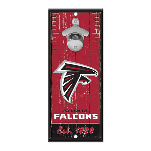 Atlanta Falcons Sign Wood 5x11 Bottle Opener-0