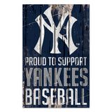 New York Yankees Sign 11x17 Wood Proud to Support Design-0