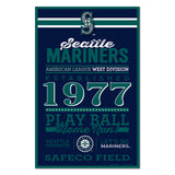 Seattle Mariners Sign 11x17 Wood Established Design-0