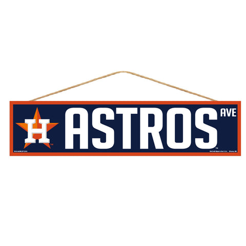 Houston Astros Sign 4x17 Wood Avenue Design-0