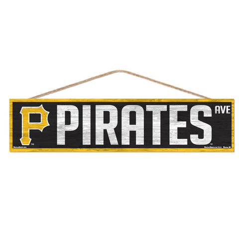 Pittsburgh Pirates Sign 4x17 Wood Avenue Design-0