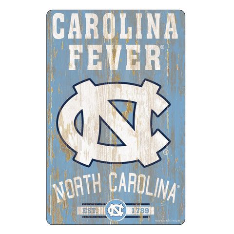North Carolina Tar Heels Sign 11x17 Wood Slogan Design-0