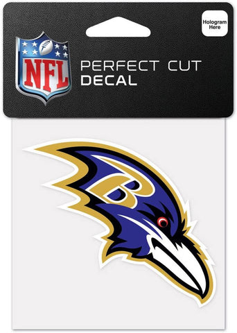 Baltimore Ravens Decal 4x4 Perfect Cut Color-0