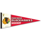 Chicago Blackhawks Pennant 12x30 Premium Style Vintage Design-0