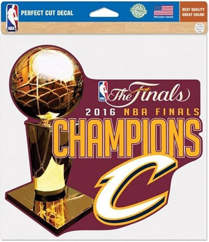 Cleveland Cavaliers Decal 4x4 Perfect Cut Color 2016 Champions Design-0