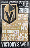 Vegas Golden Knights Sign 11x17 Wood Wordage-0