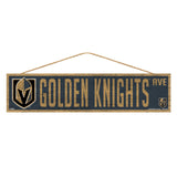 Vegas Golden Knights Sign 4x17 Wood Avenue Design-0