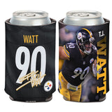 Pittsburgh Steelers Can Cooler TJ Watt Design-0