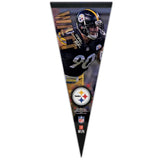 Pittsburgh Steelers Pennant 12x30 Premium Style TJ Watt Alternate-0