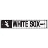 Chicago White Sox Sign 3.75x19 Plastic Street Style - Special Order-0